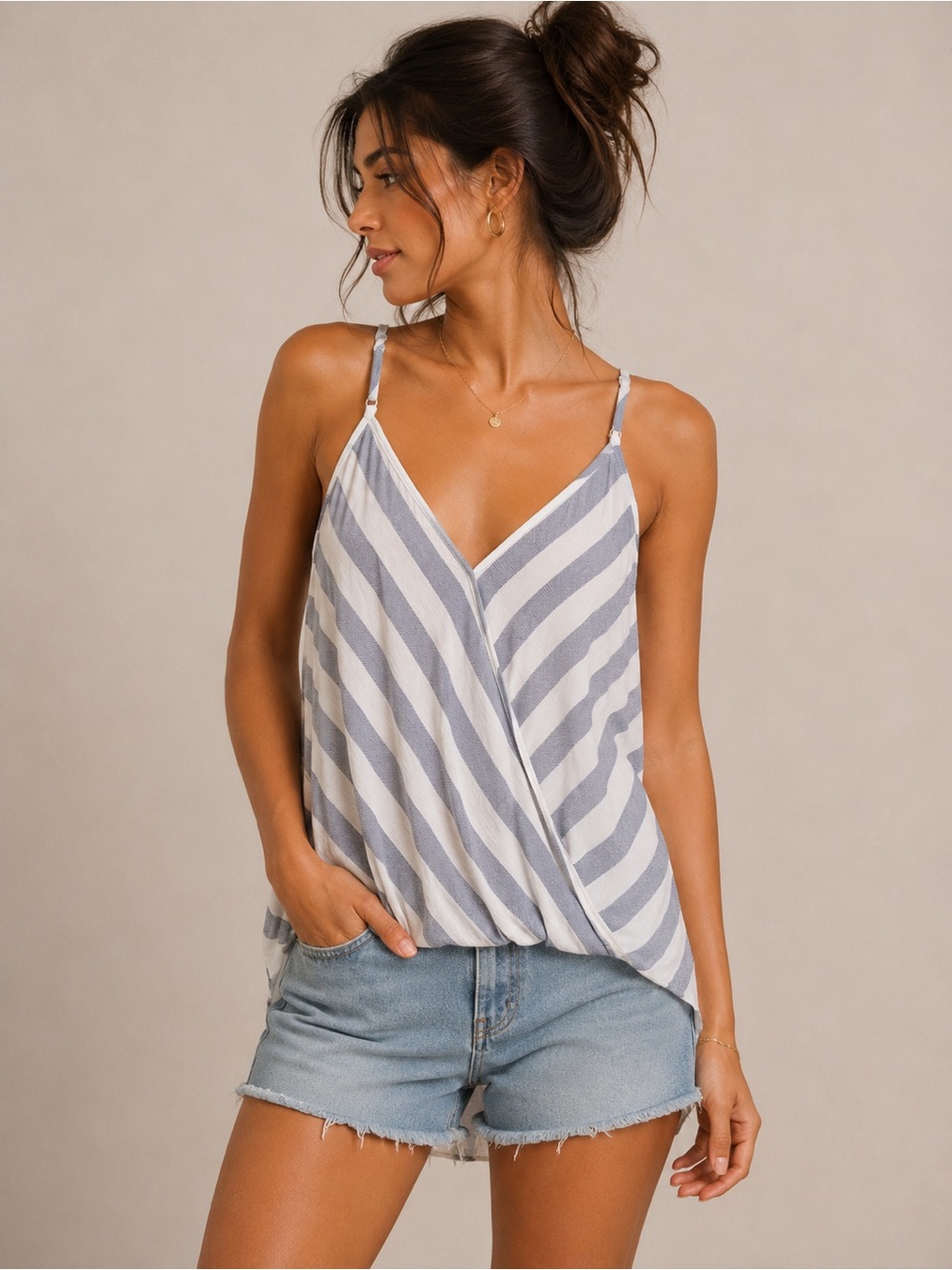 Pink Clover Katara Surplice Top